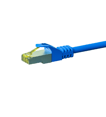 Cabo de rede Cat7 S/FTP (PIMF) de 1 m, azul