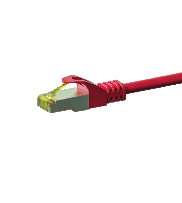 Cabo de rede Cat7 S/FTP (PIMF) de 30 m vermelho