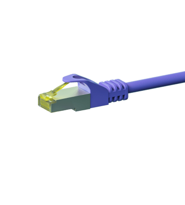 Cabo de rede Cat7 S/FTP (PIMF) de 5 m em roxo