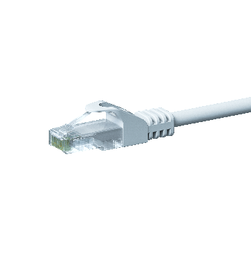 Cabo de rede CAT5e UTP branco de 15 m - CCA