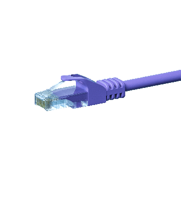 Cabo de rede CAT5e UTP de 3m roxo - CCA
