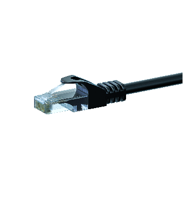 Cabo de rede CAT6 UTP de 3 m preto - CCA