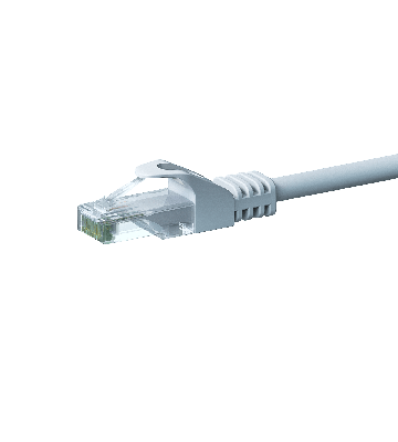 Cabo de rede CAT6 UTP branco de 15 m - CCA