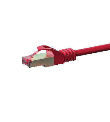 Cabo de rede CAT6 S/FTP (PIMF) de 50 m vermelho 