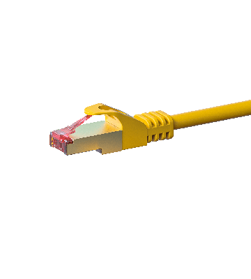 Cabo de rede CAT6 S/FTP (PIMF) de 20 m amarelo 
