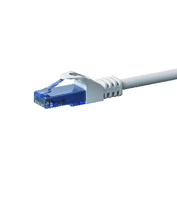 Cabo de rede UTP CAT6a de 3 m branco - 100% cobre