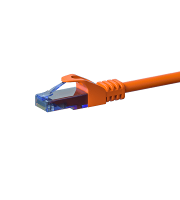 Cabo de ligação UTP CAT6a de 0,15 m, cor de laranja - 100% cobre