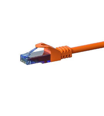 Cabo de rede UTP CAT6a de 3 m, cor de laranja - 100% cobre