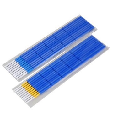 Varetas de limpeza para fibra de vidro, 1,25 mm, embalagem de 10 unidades.