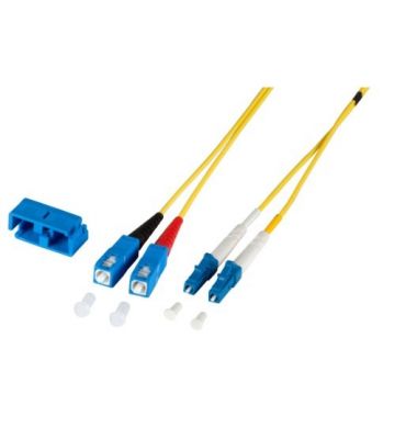 Cabo de fibra ótica duplex OS2 LC-SC 15m