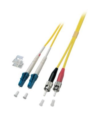 Cabo de fibra ótica duplex OS2 LC-ST 15m