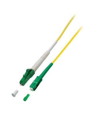 Cabo de fibra ótica simplex OS2 LC/APC-SC/APC 15m