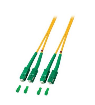 Cabo de fibra ótica duplex OS2 SC/APC-SC/APC 20m