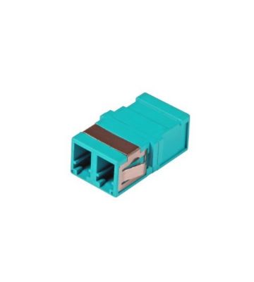 Acoplamento multimodo keystone duplex LC-LC turquesa