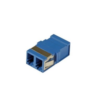 Acoplamento trapezoidal monomodo LC-LC duplex azul