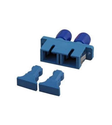 Acoplamento monomodo SC-ST duplex azul