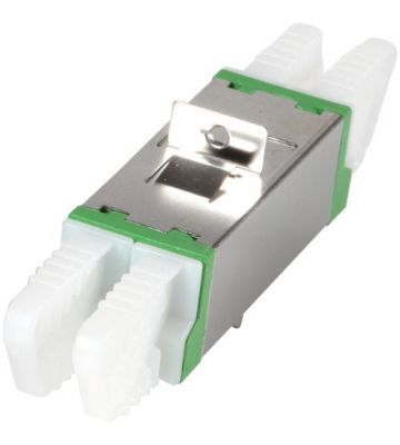 Acoplamento monomodo E2000-E2000 duplex verde