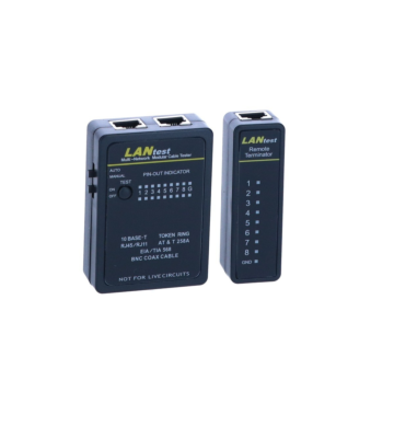 Danicom Testador de cabos de rede UTP, FTP, S/FTP e coaxial profissional em estojo