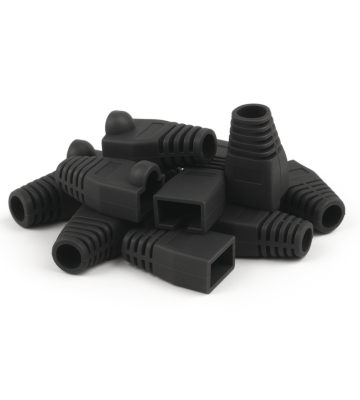 Viga de cabos DANICOM RJ45 preta - 10 peças