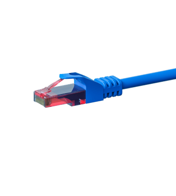 Cabo de rede UTP CAT6 de 5 m azul - 100% cobre