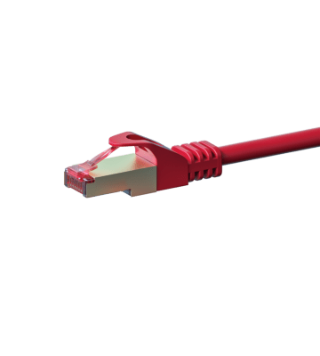 Cabo de rede CAT6 S/FTP (PIMF) de 5 m vermelho 