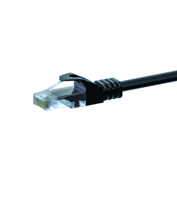 Cabo de rede UTP CAT5e de 2 m, preto - 100% cobre