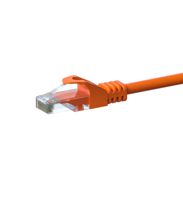 Cabo de rede CAT6 UTP de 2 m em cor de laranja - CCA