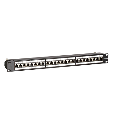 Painel de ligação CAT6a STP - 24 portas