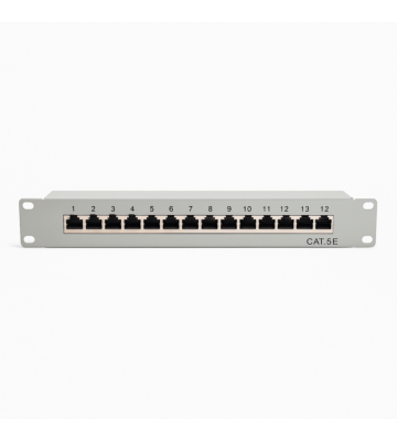Painel de ligação Cat5 de 10 polegadas com 12 portas STP