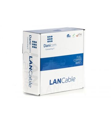 Cabo DANICOM CAT5E FTP 50m em rolo flexível - PVC (Fca)