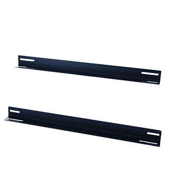 Conjunto de 2 perfis em L adequados para armários de servidores com 800 mm de profundidade.