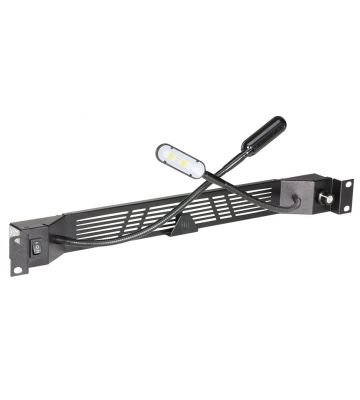 Iluminação LED flexível de 19 polegadas com regulador de intensidade - branco/azul