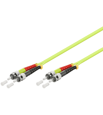 Cabo de fibra ótica ST-ST OM5 (otimizado para laser) 1m