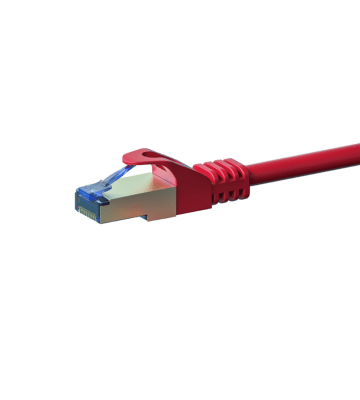 Cabo de rede CAT6a S/FTP (PIMF) de 2 m vermelho