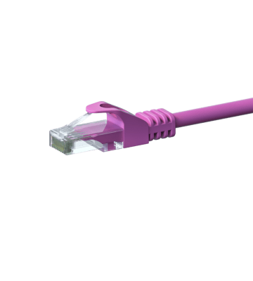 Cabo de rede CAT6 UTP de 5m rosa - CCA