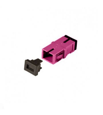 Acoplamento trapezoidal multimodo SC-SC simplex roxo
