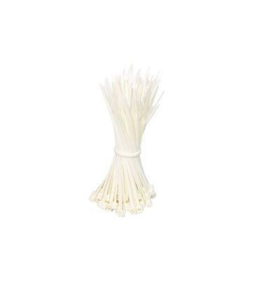 Abraçadeiras em nylon de 100 mm na cor natural - 100 unidades