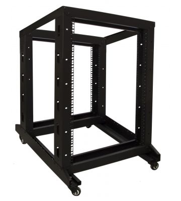Rack de relés 18U sobre rodas 600x800x1000mm (LxPxA)