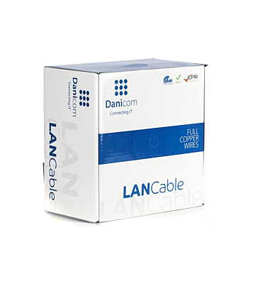 Cabo DANICOM CAT6A S/FTP 100m em bobine rígida - LSZH (Dca)