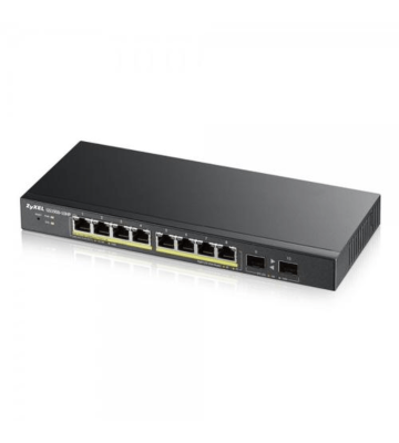 Switch PoE+ gerenciável inteligente Zyxel GS1900 de 8 portas
