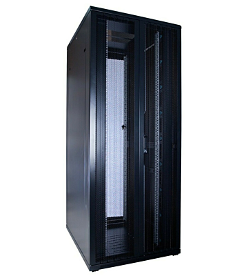 Armário para servidor 42U com portas dupla frontal e traseira perfuradas, 800x1000x2000mm (LxPxA)