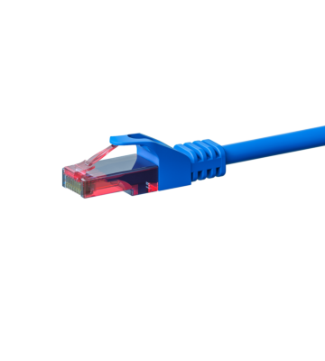 Cabo de rede UTP CAT6 de 2 m azul - 100% cobre
