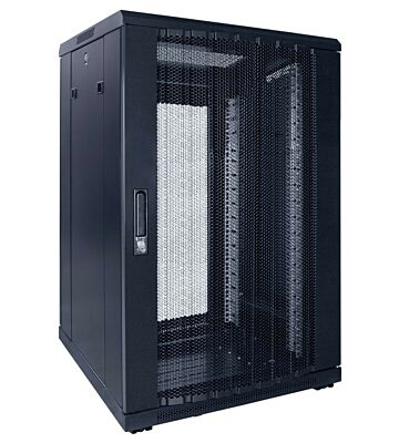 Armário para servidor 18U com porta perfurada 600x600x1000mm (LxPxA)