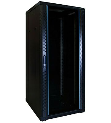 Armário para servidor 27U com porta de vidro 600x600x1400mm (LxPxA)