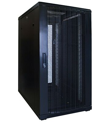 Armário para servidor 22U com porta perfurada 600x800x1200mm (LxPxA)