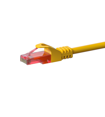 Cabo de rede UTP CAT6 de 5 m, amarelo - 100% cobre