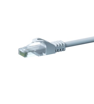 Cabo de rede CAT6 UTP branco de 5 m - CCA