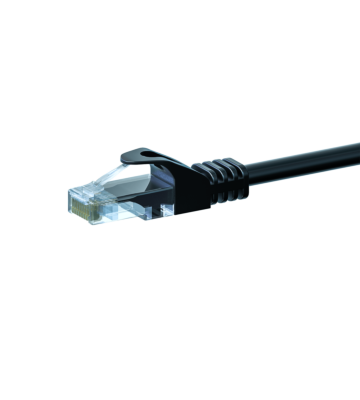 Cabo de rede UTP CAT5e de 1,50 m preto - 100% cobre