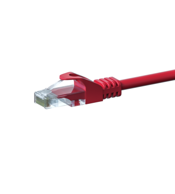 Cabo de rede UTP CAT5e de 20 m vermelho - 100% cobre
