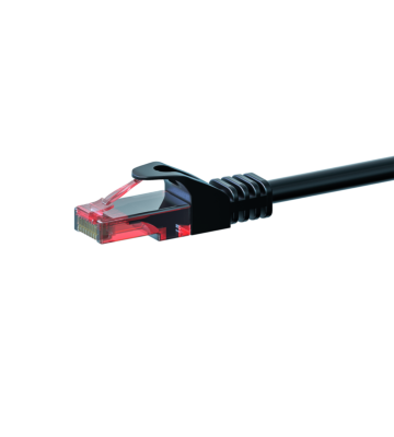 Cabo de rede UTP CAT6 de 7,5 m preto - 100% cobre